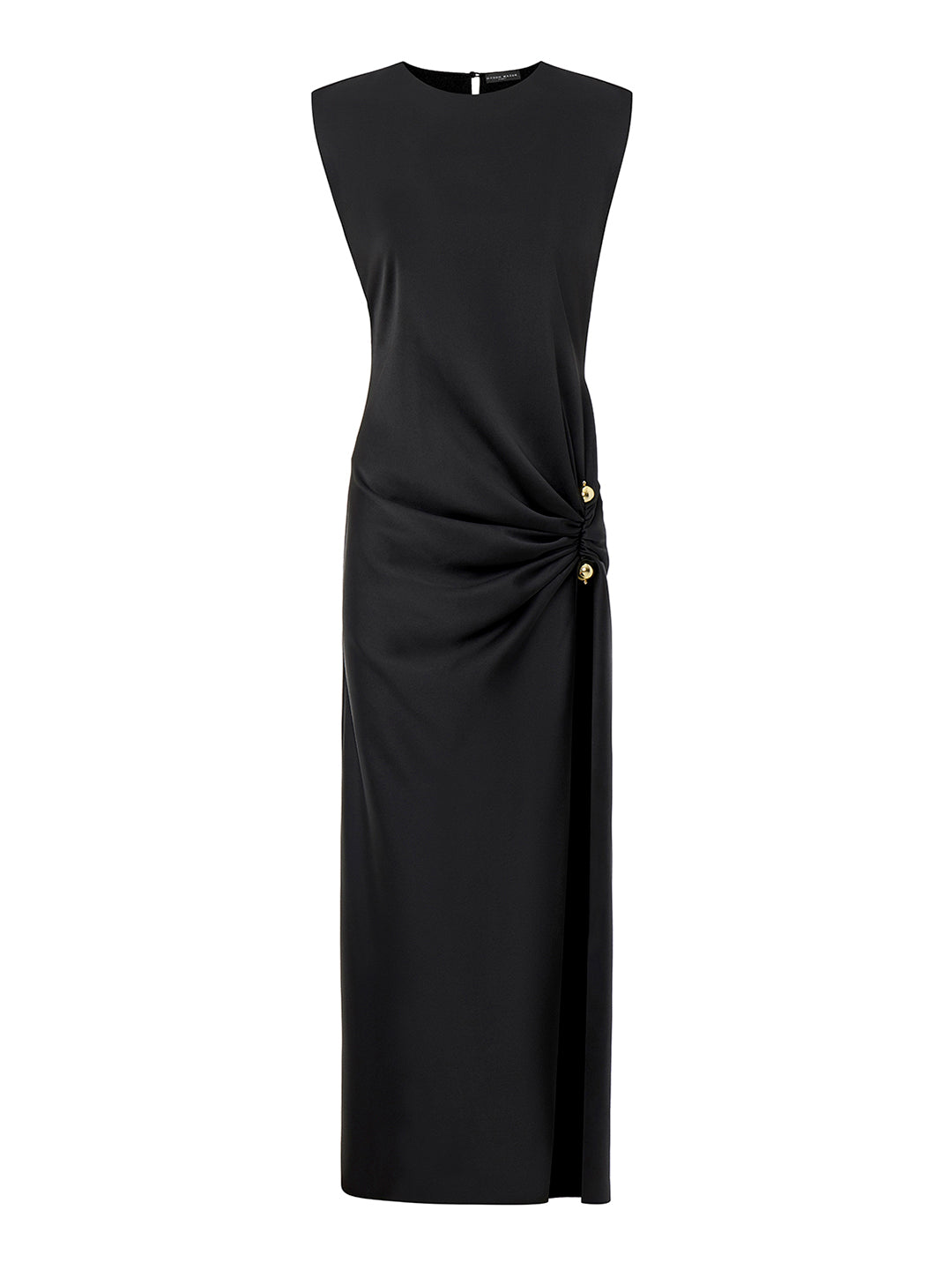 Midi Dress with Pearl Accessory