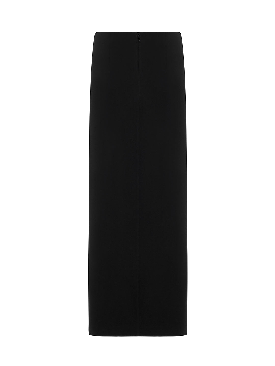 Slit Skirt with Button Detail