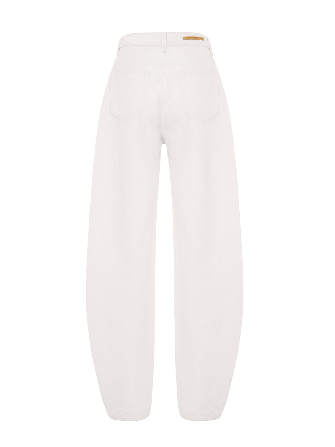 Barrel-Leg Denim Pants