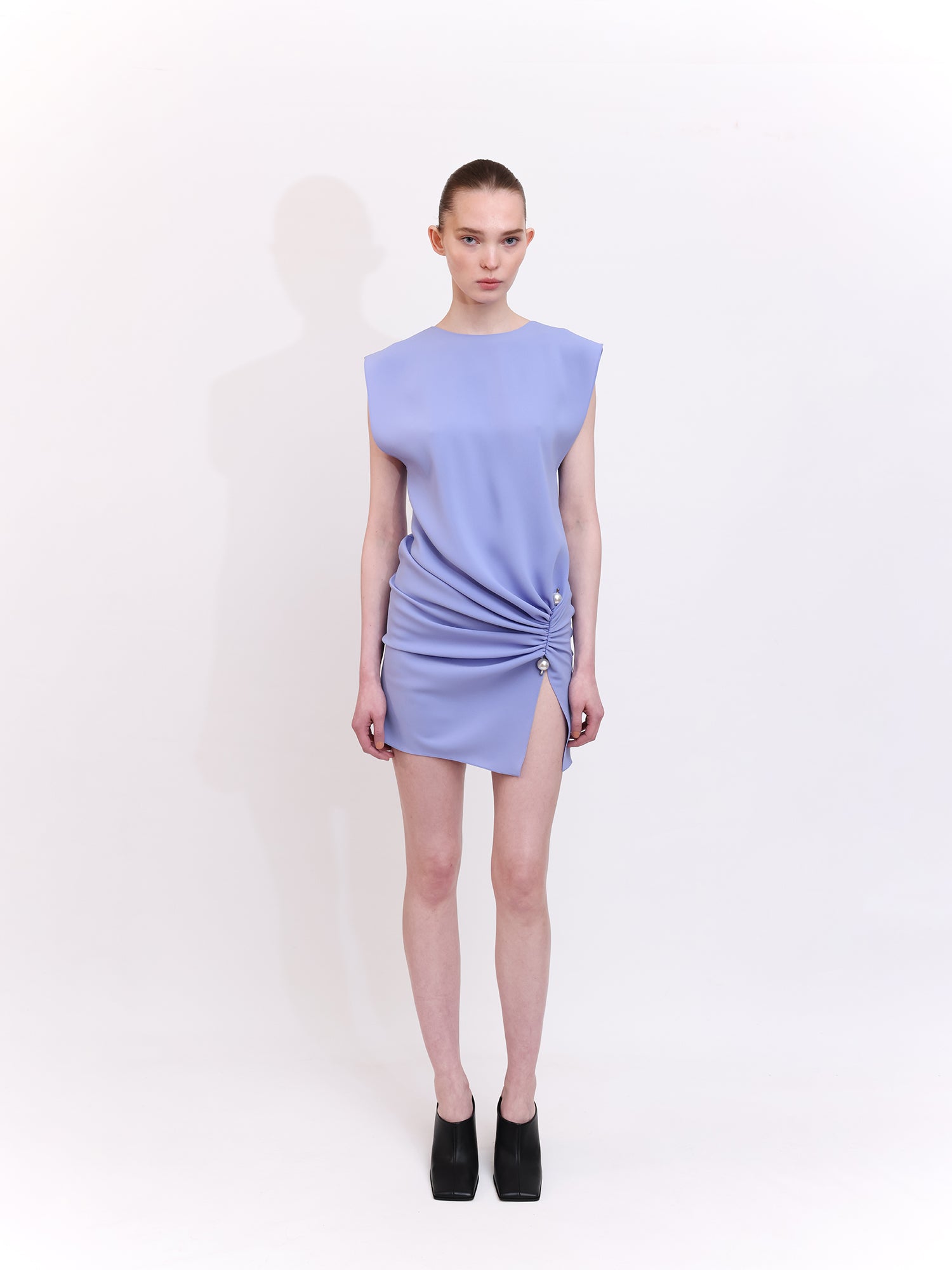 Mini Dress With Pearl Accessory