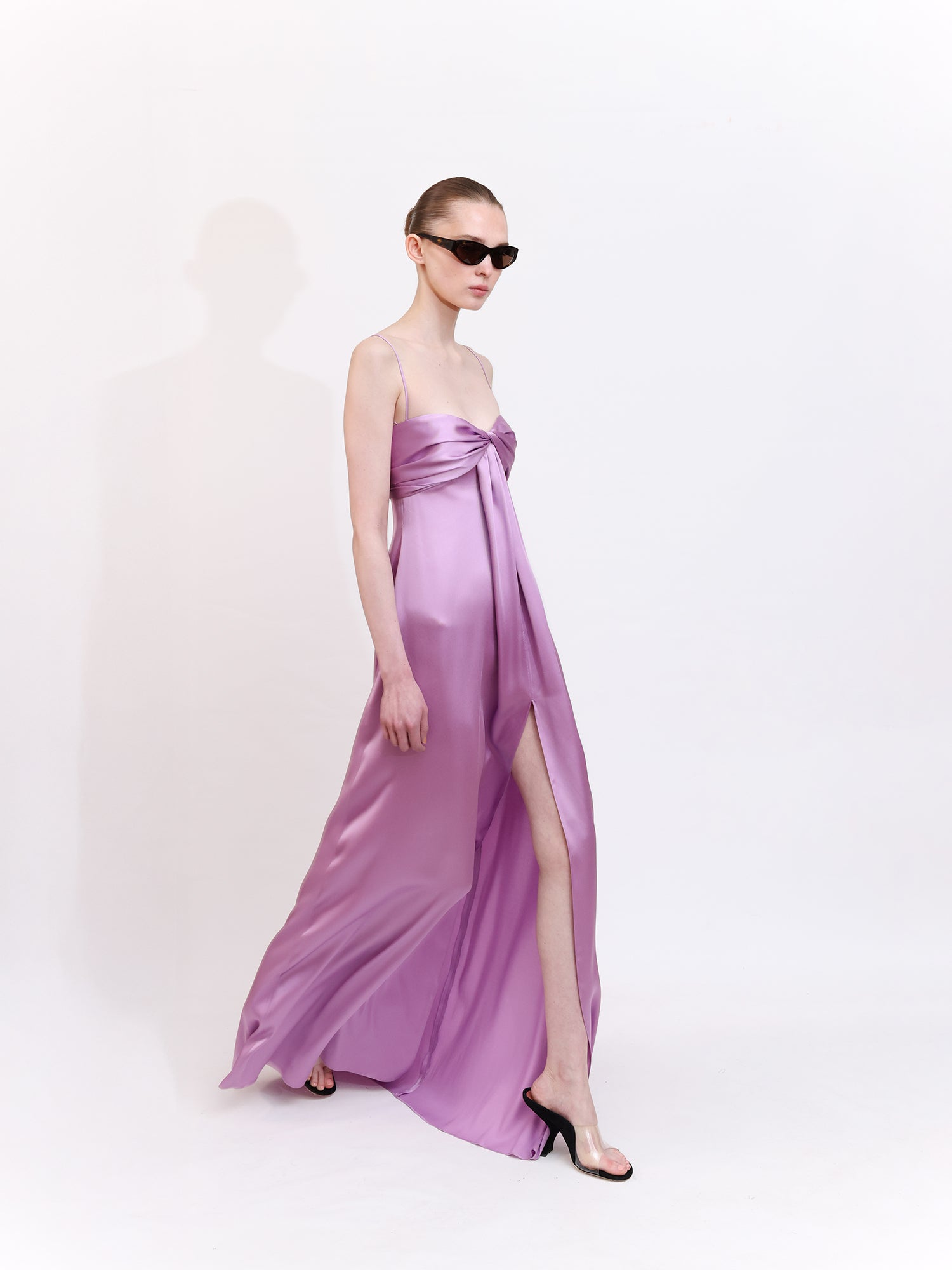 Strapless Dress with Hand-Pleated Bust