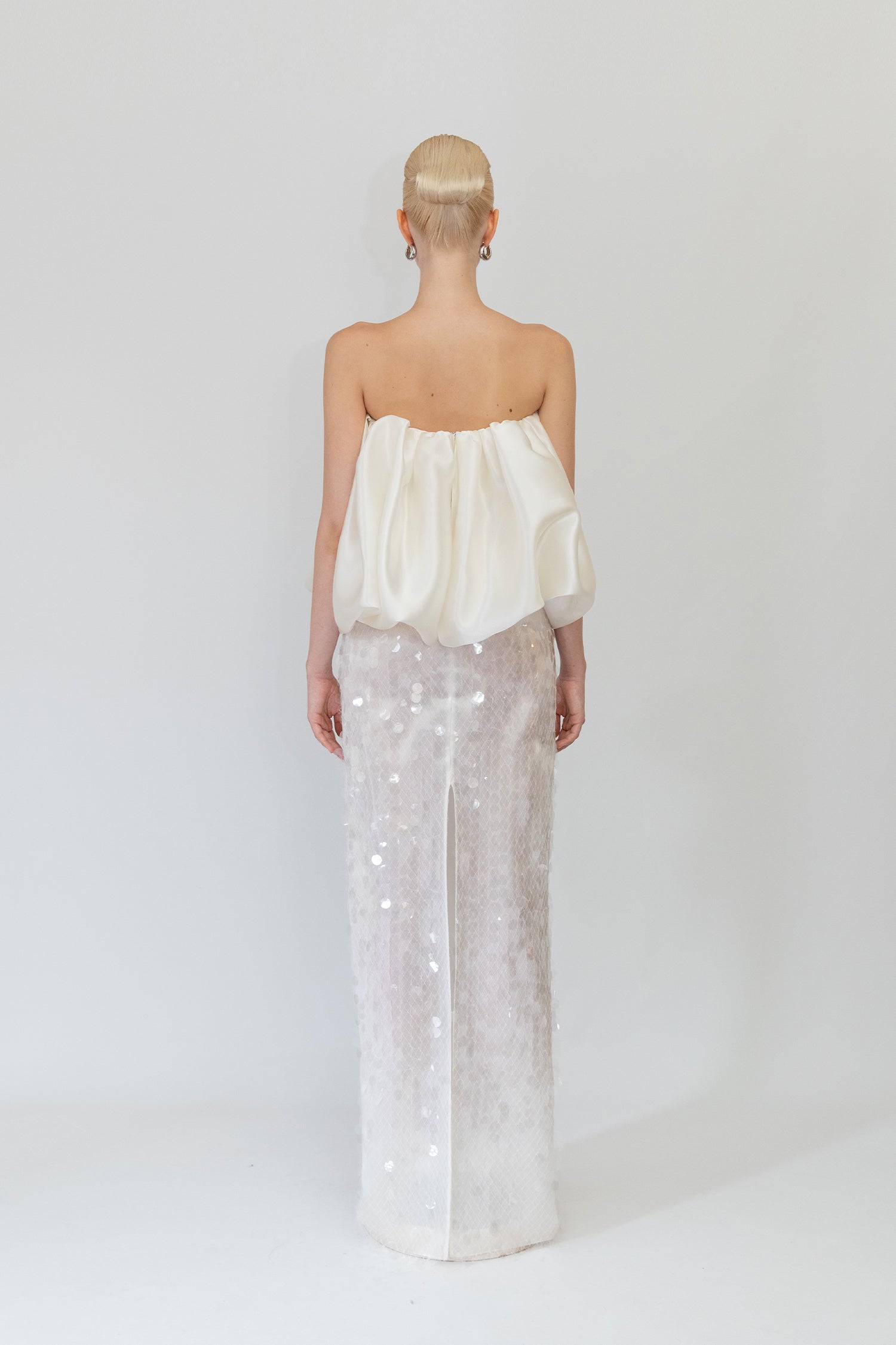 Organza Corseted Balloon Cut Top