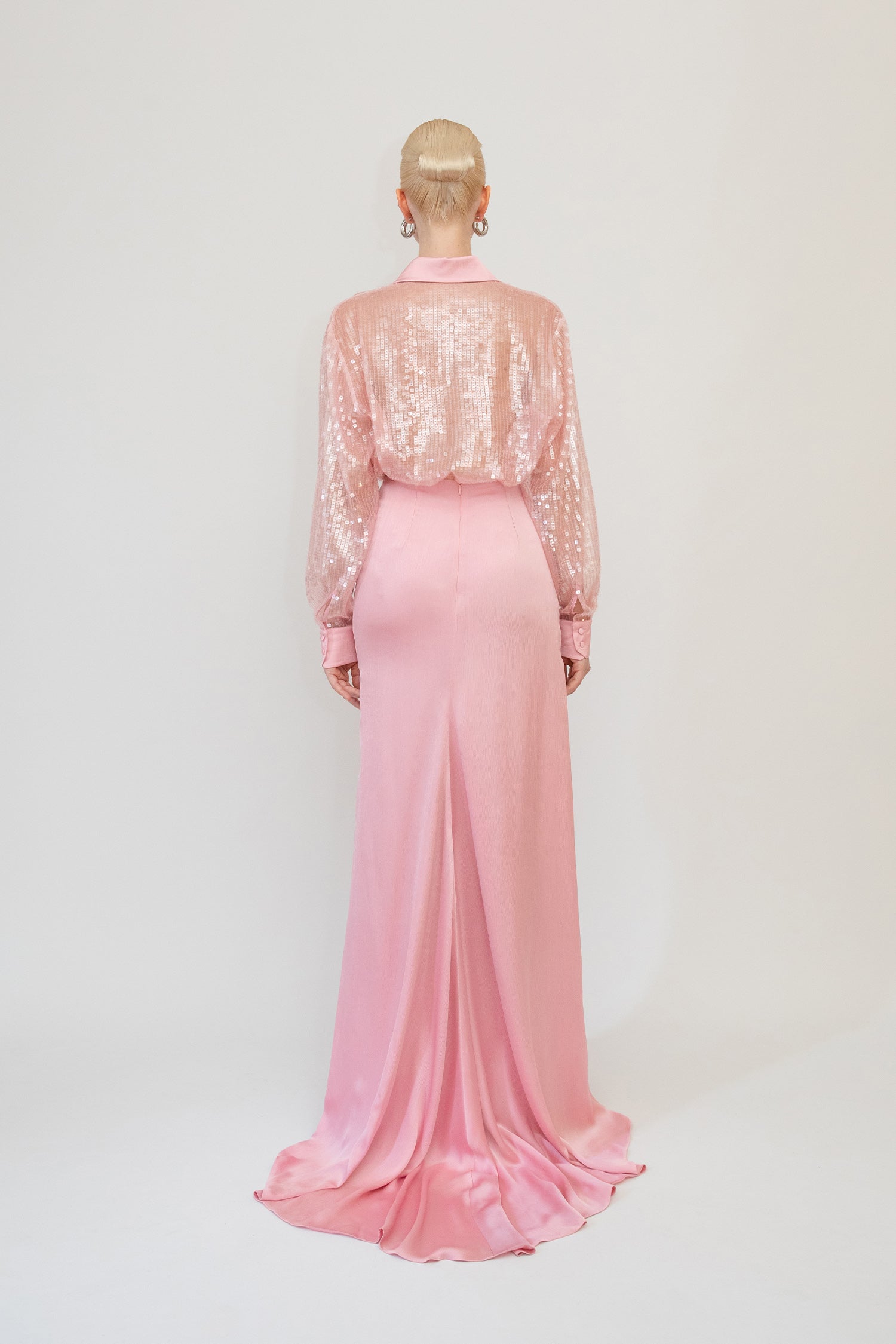 Sequined Shirt with Long Sleeves