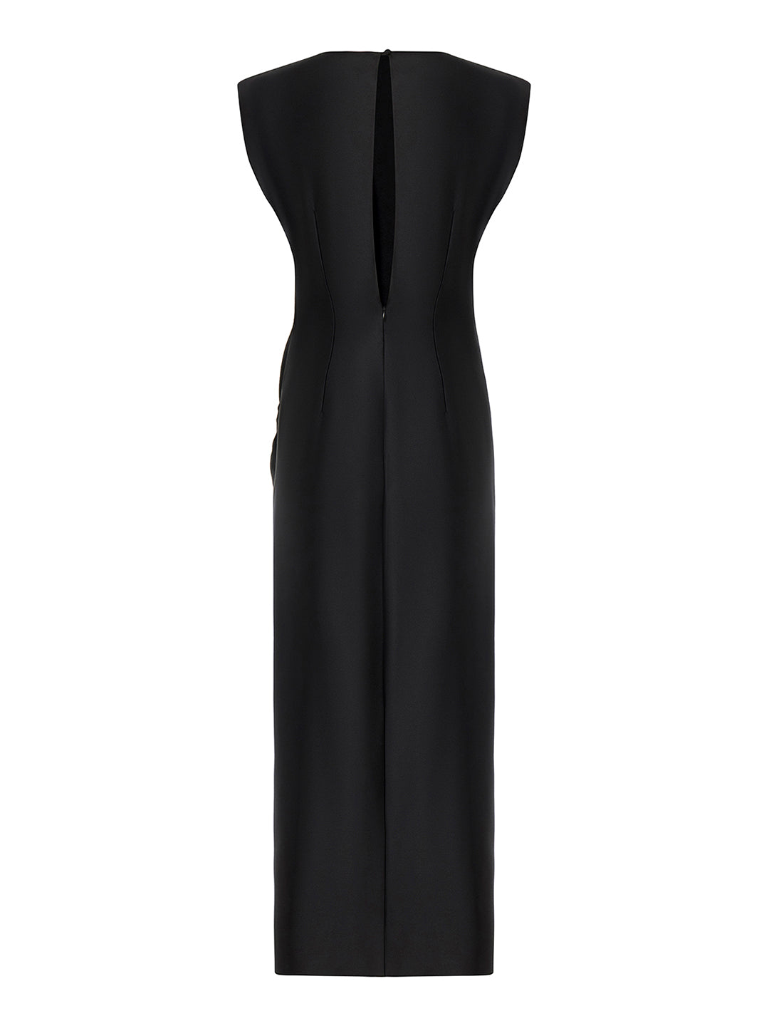 Midi Dress with Pearl Accessory