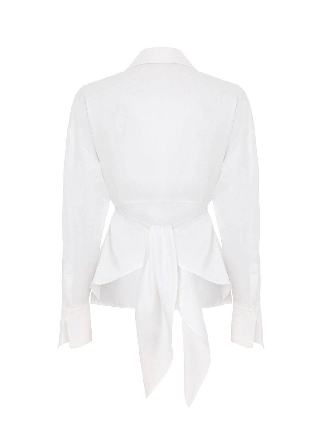 Shirt with Lace-Up Back Detail