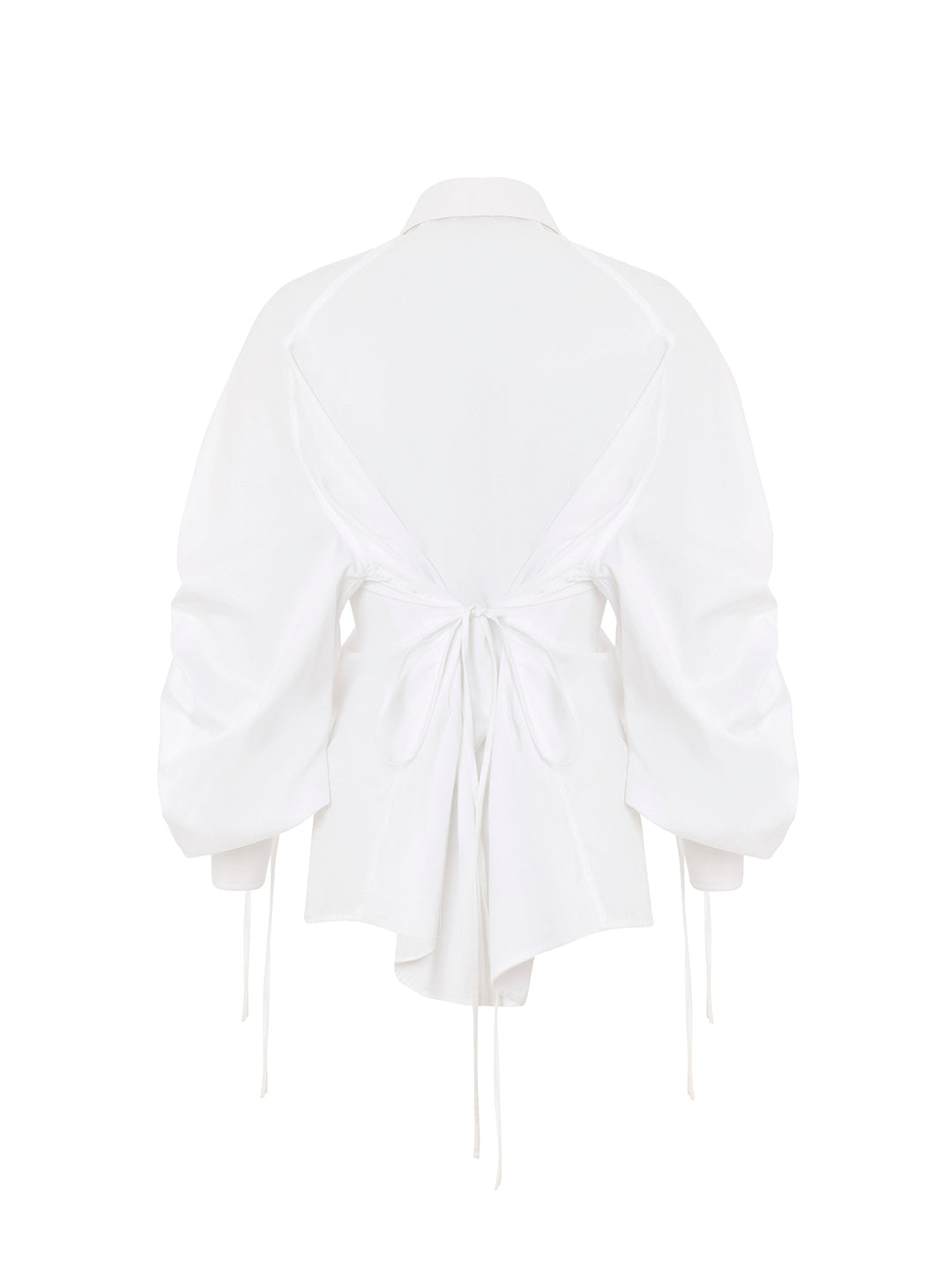 Shirt with Adjustable Drawstring Sleeves