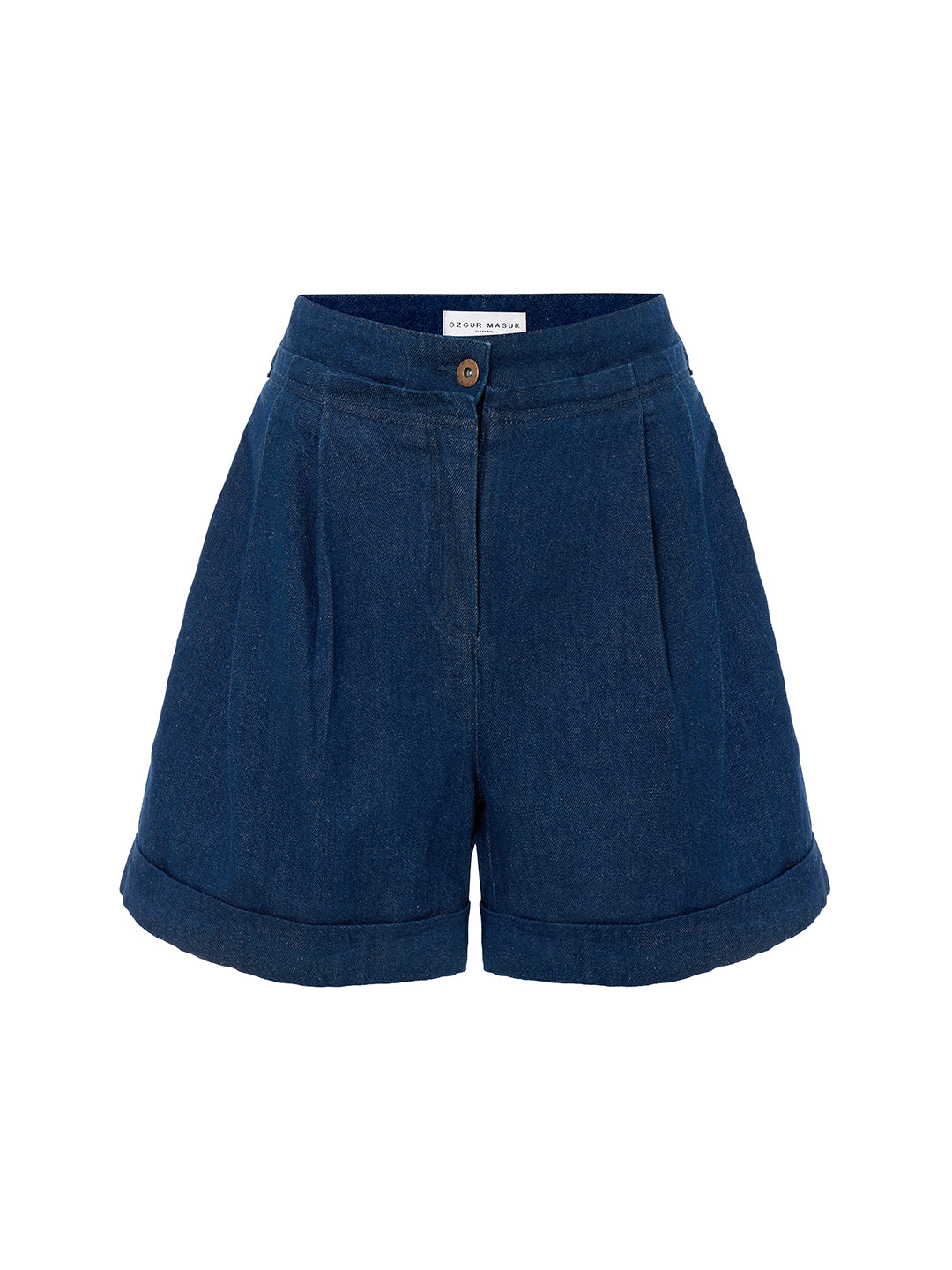 Linen Denim Mini Short
