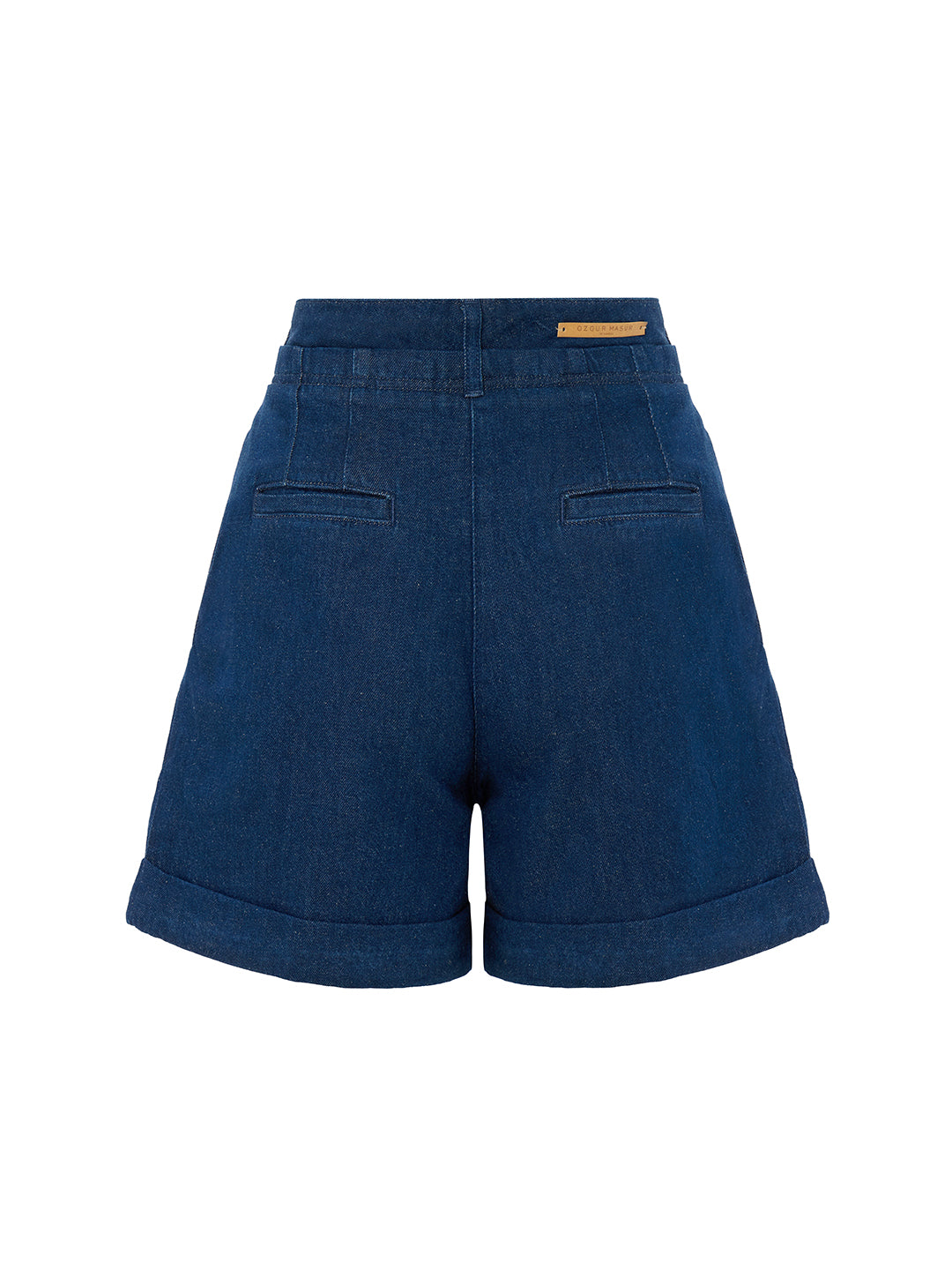 Linen Denim Mini Short