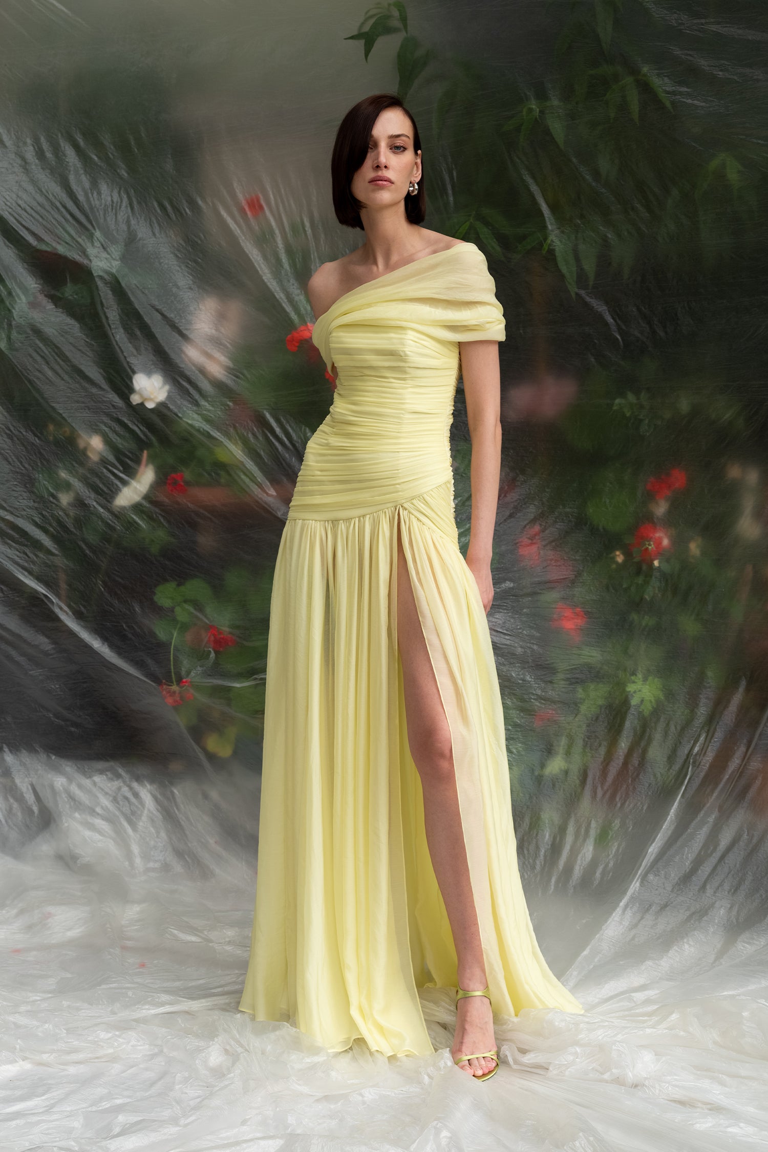 Draped Corseted Gown