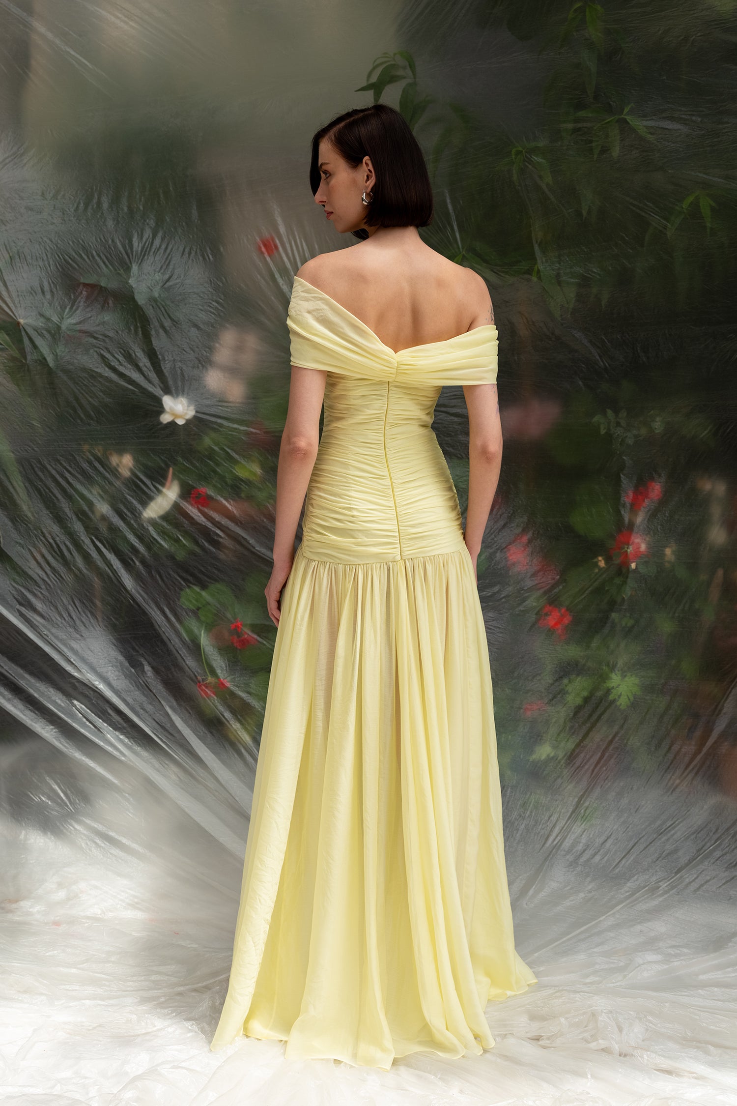 Draped Corseted Gown