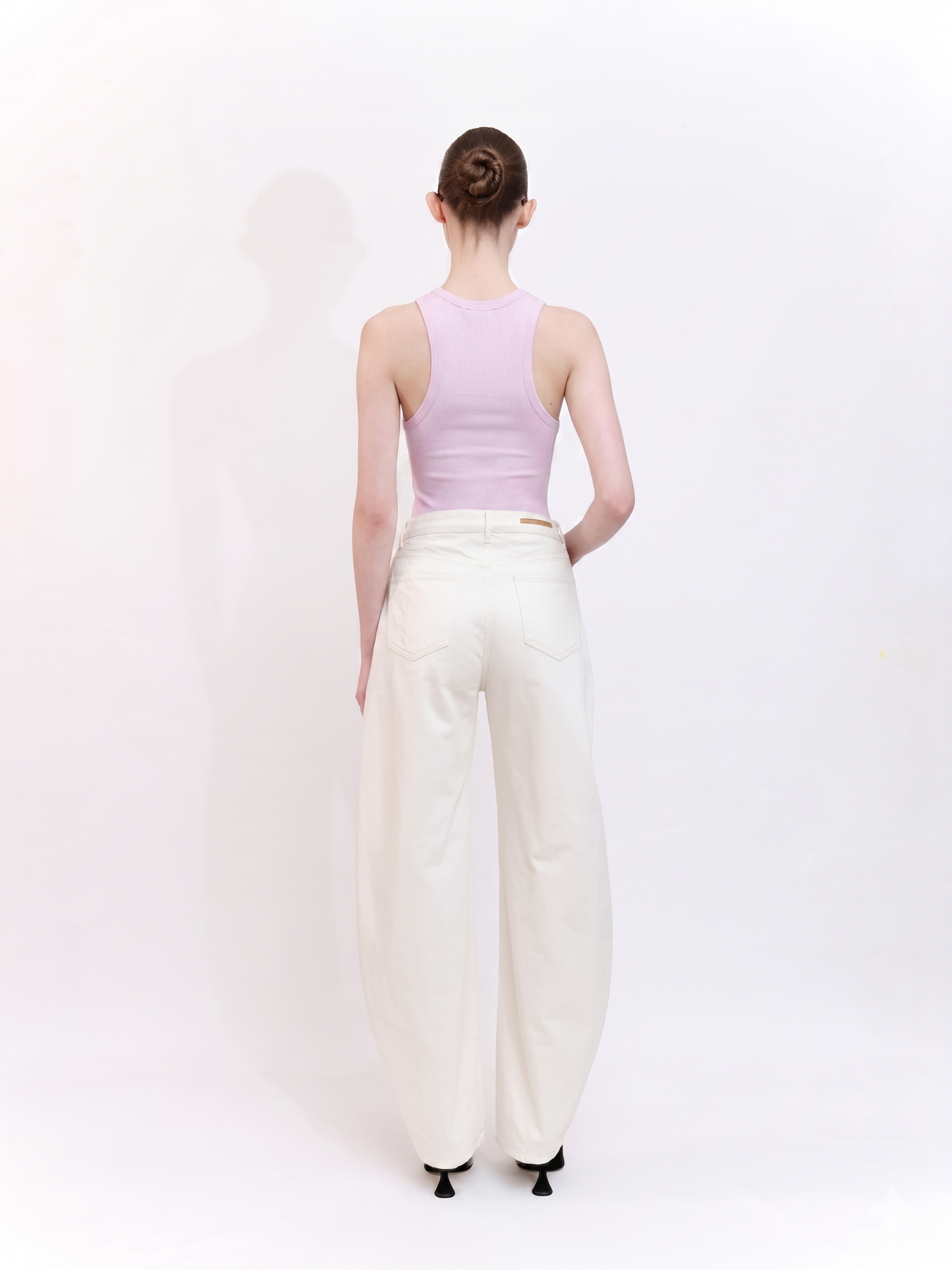 Soft Knit Halter Neck Tank Top in Lavender