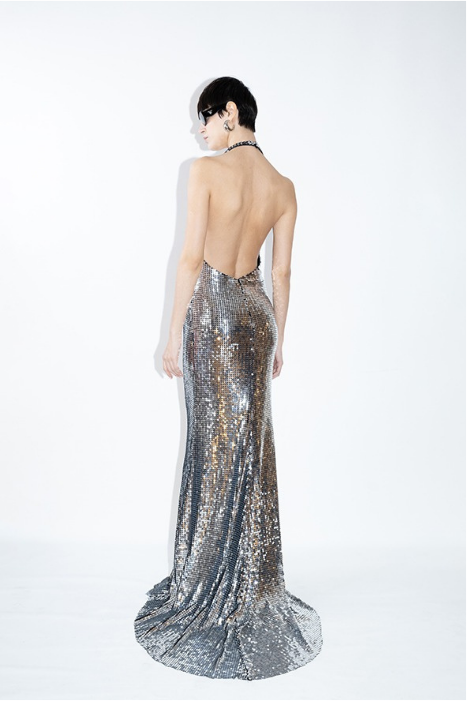 Double Sequined Gown