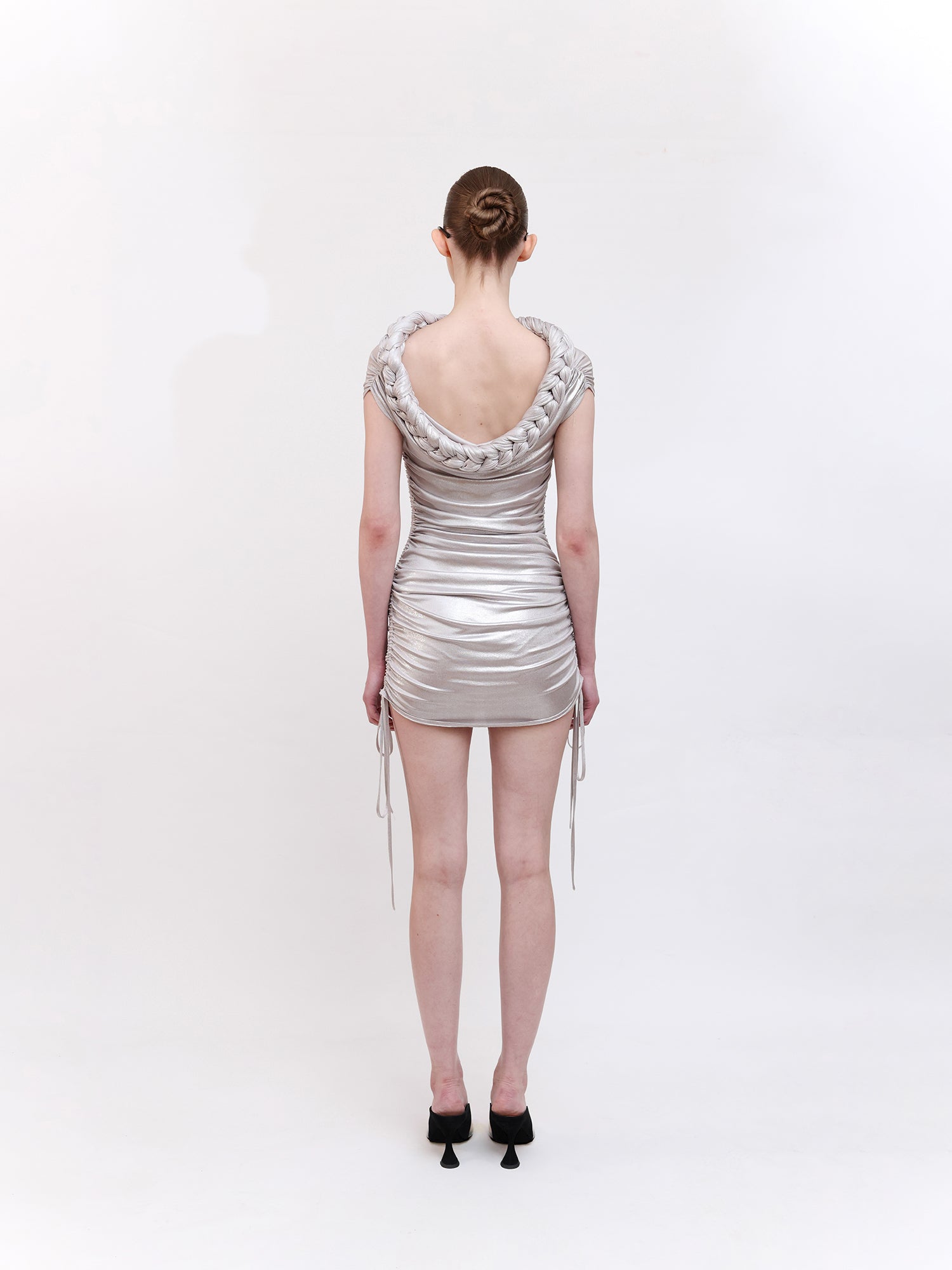 Jersey Dress with Ruched Detailing