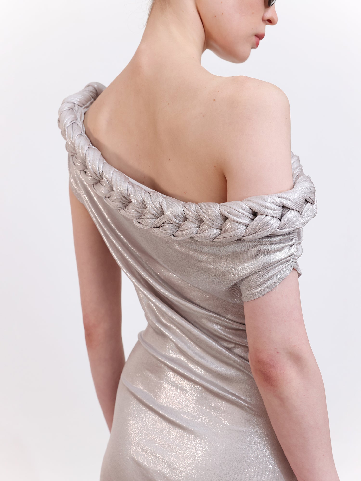 Jersey Dress with Ruched Detailing