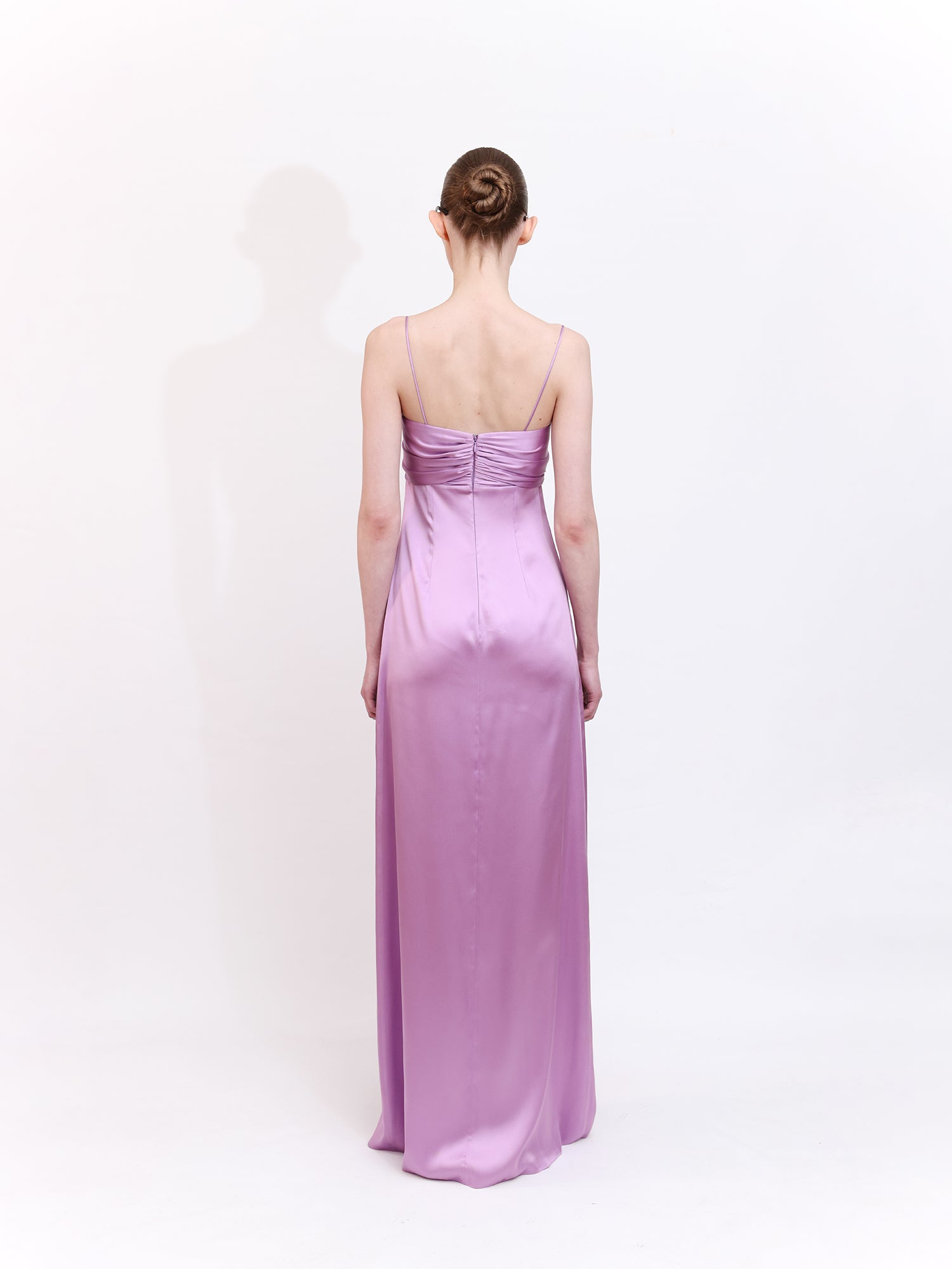 Strapless Dress with Hand-Pleated Bust