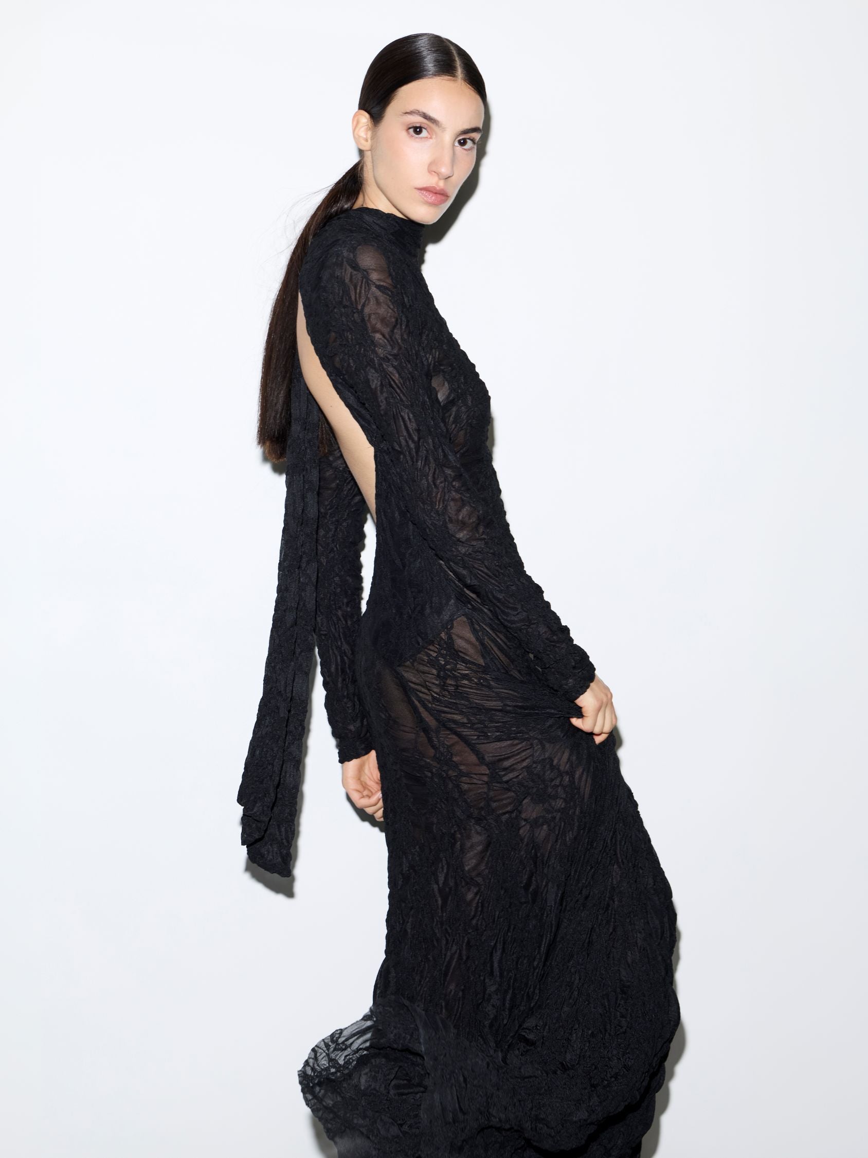 Black Lace Cocktail Dress