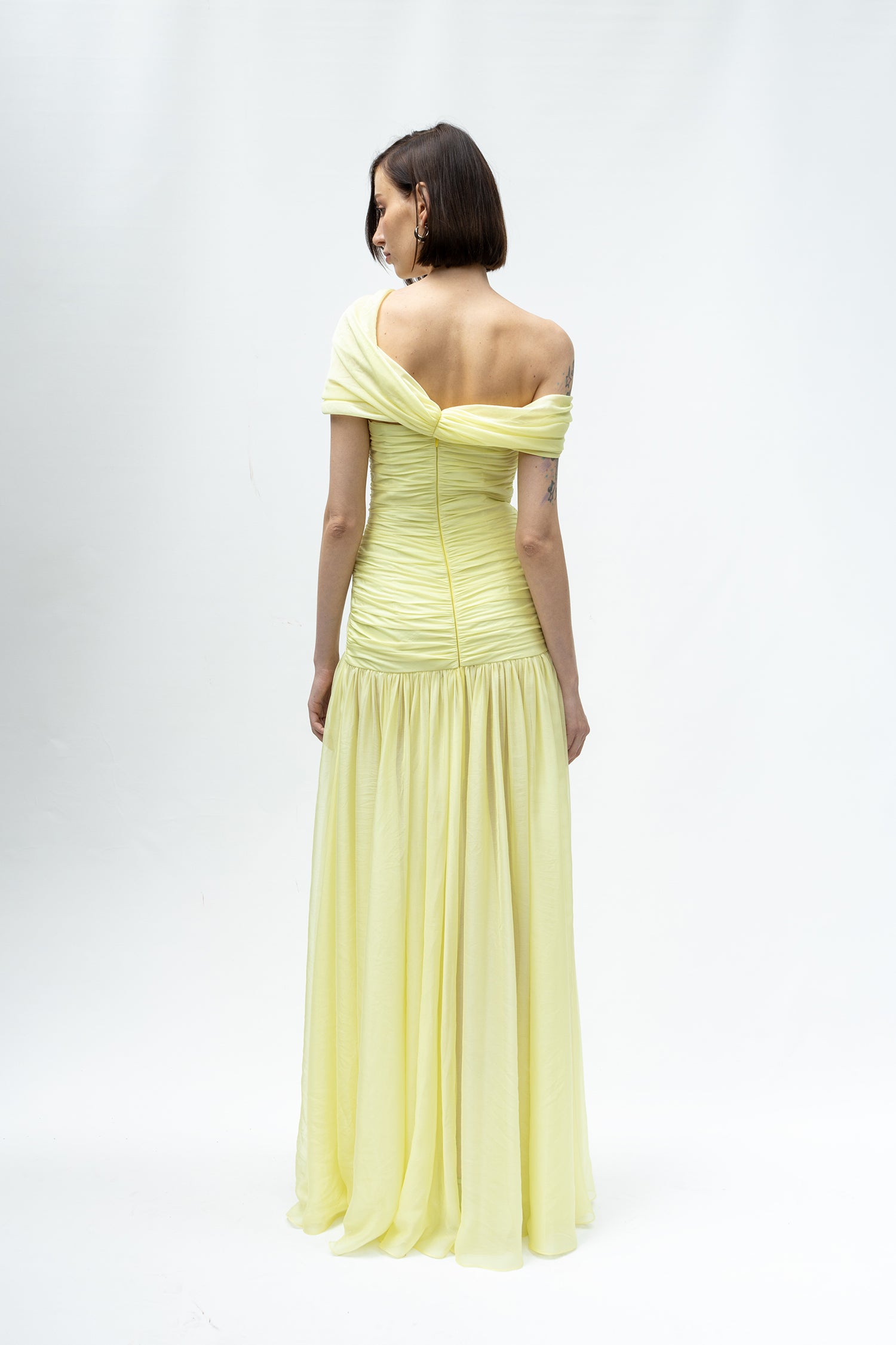 Draped Corseted Gown