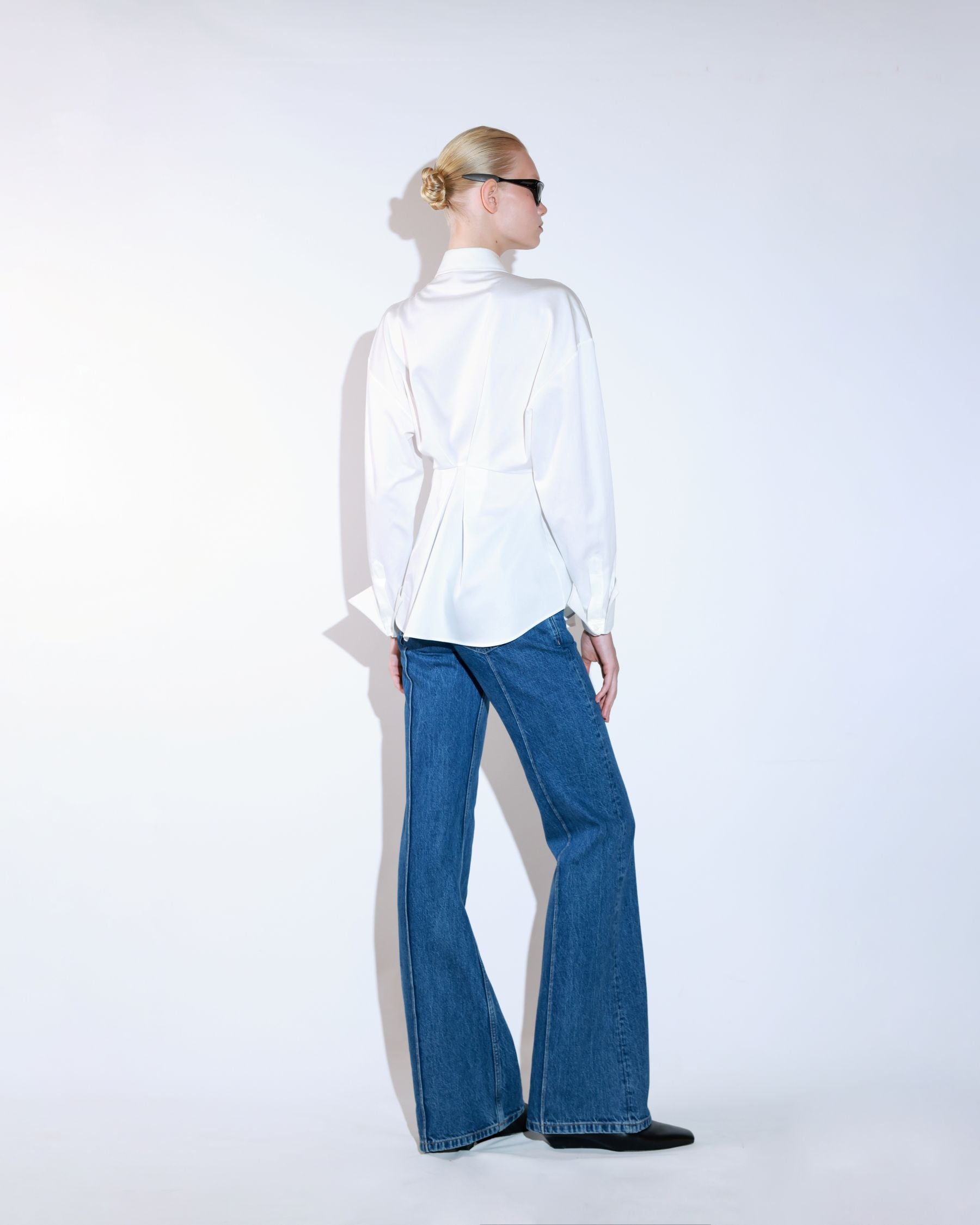 Tailored White Shirt with Waist Shaping