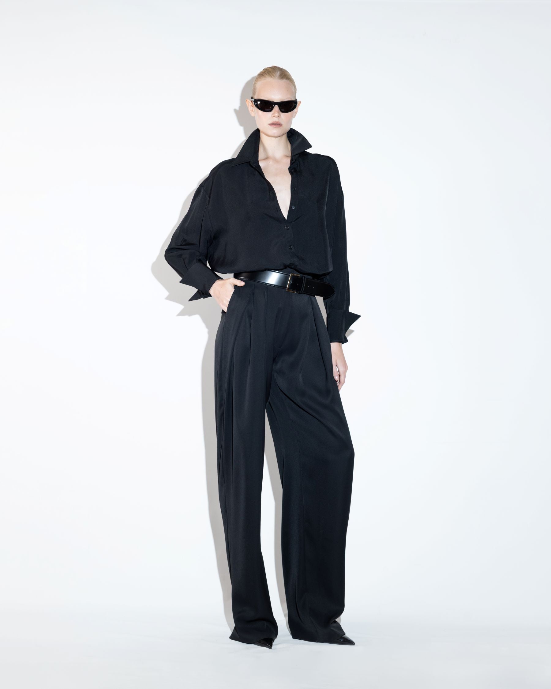 Black Viscose Shirt