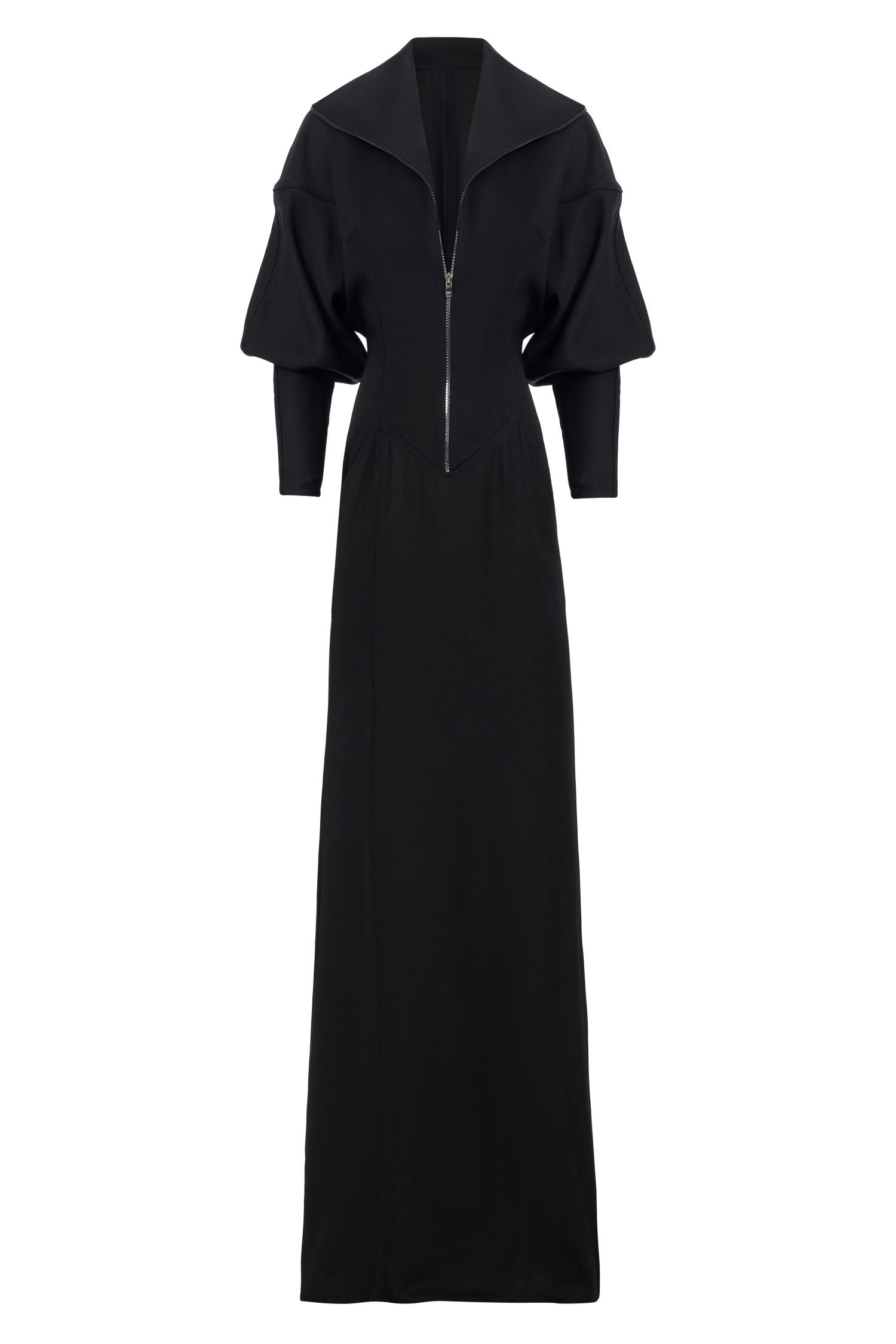 Long Zip-Up Maxi Dress