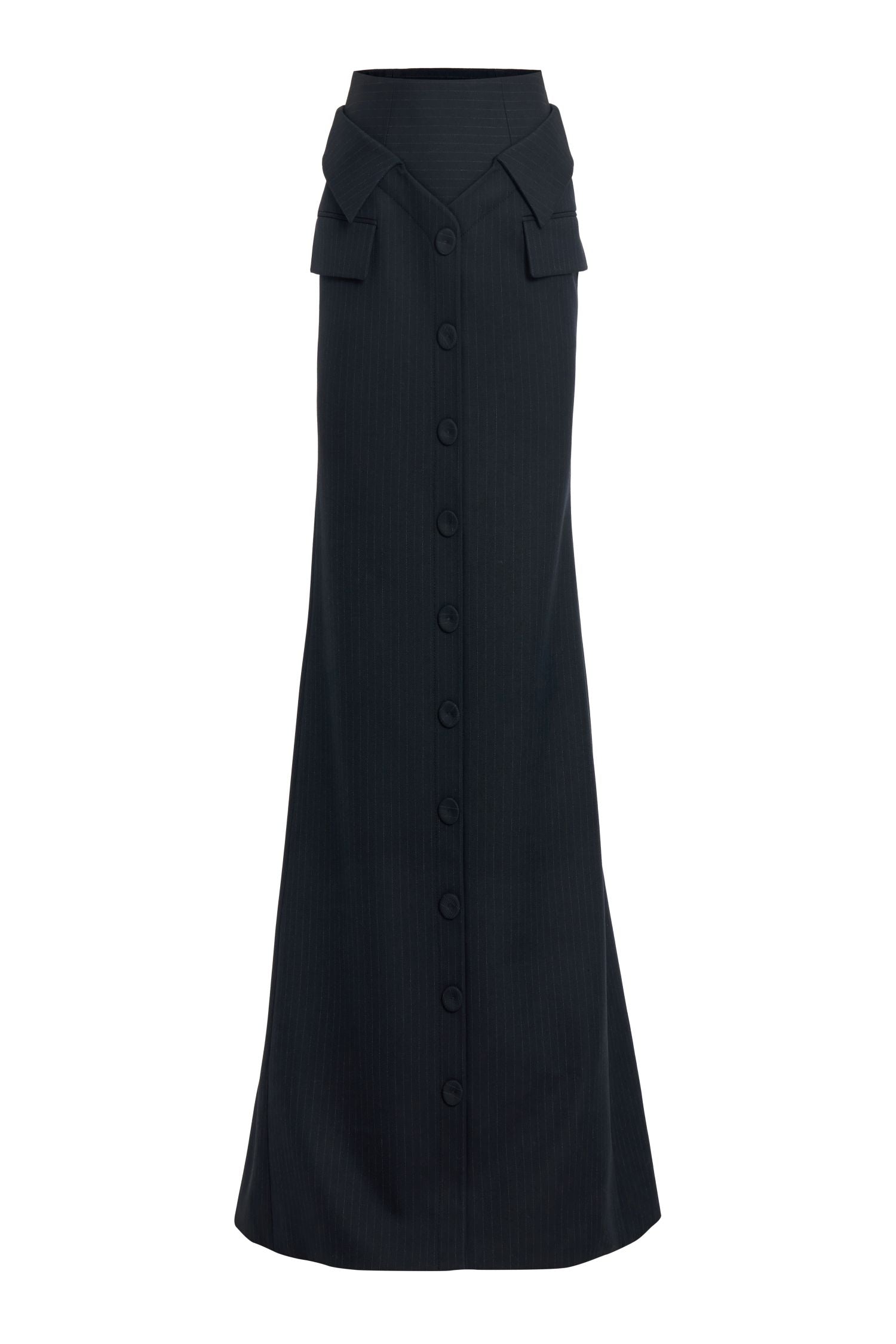 Button-Front Skirt
